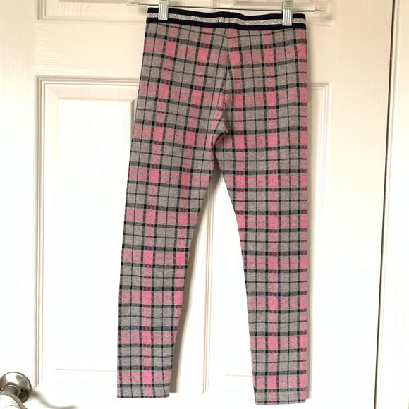 United Colors of Benetton Girls size M Plaid Leggings - Picture 2 of 5
